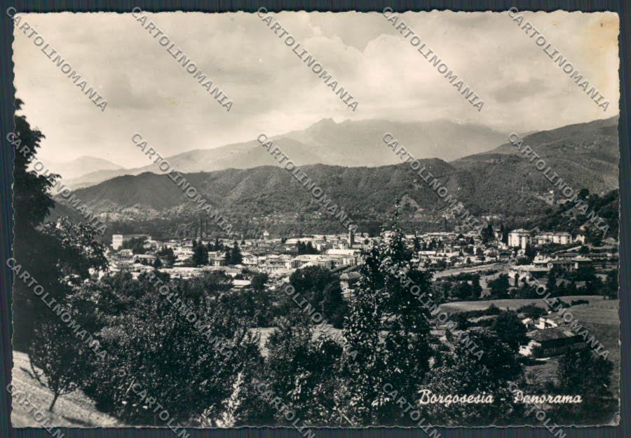 Vercelli Borgosesia Panorama foto FG cartolina BB3084 – fronte