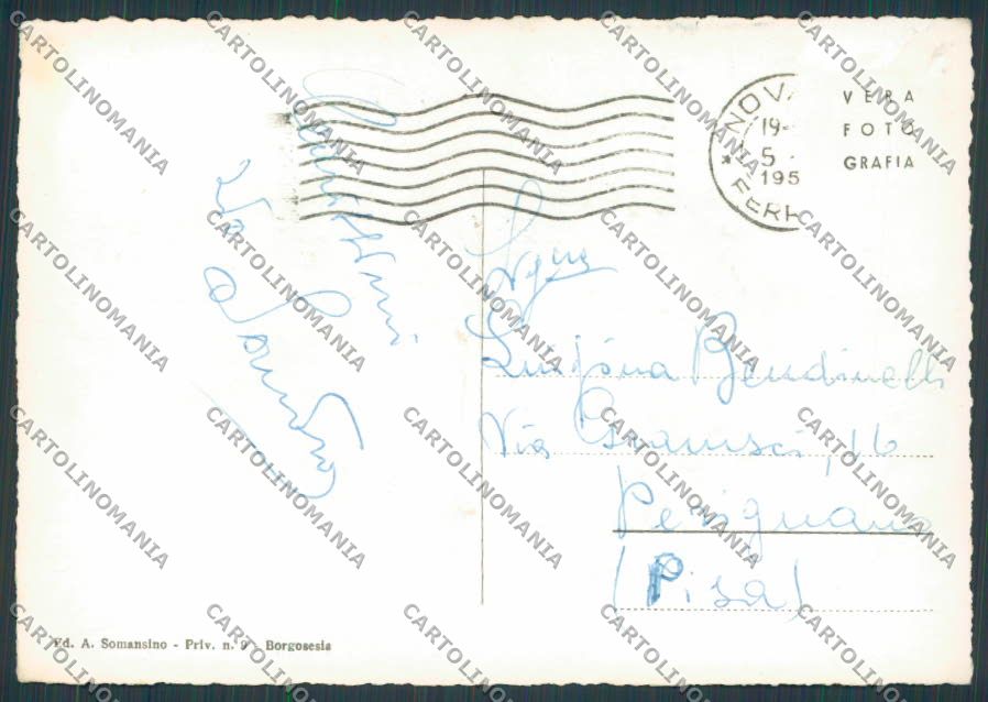 Vercelli Borgosesia Panorama foto FG cartolina BB3084 – retro