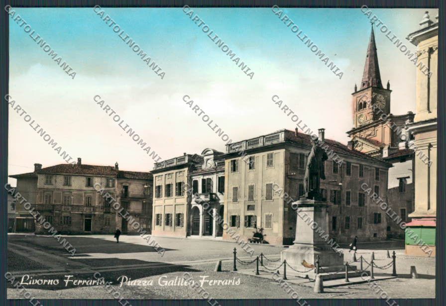 Vercelli Livorno Ferraris Piazza foto FG cartolina BB3094 – fronte