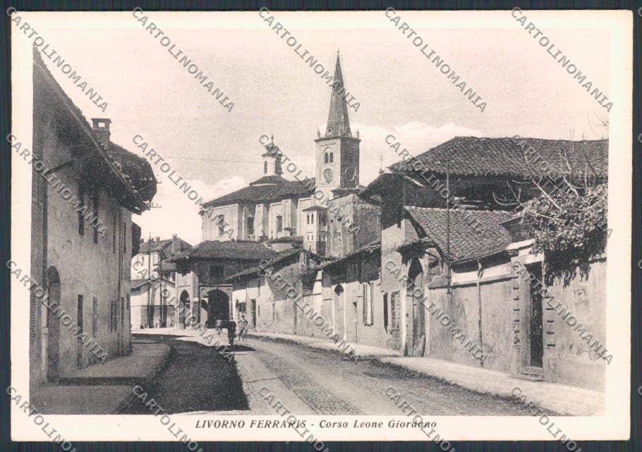 Vercelli Livorno Ferraris Corso Giordano FG cartolina BB3095 – fronte