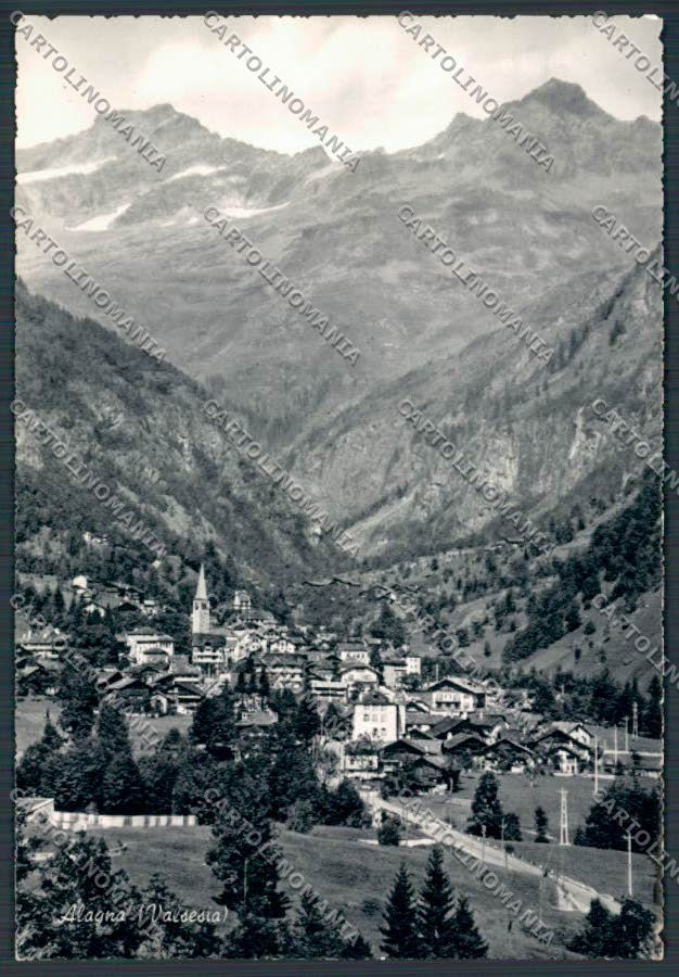 Vercelli Alagna Sesia Panorama foto FG cartolina BB3097 – fronte