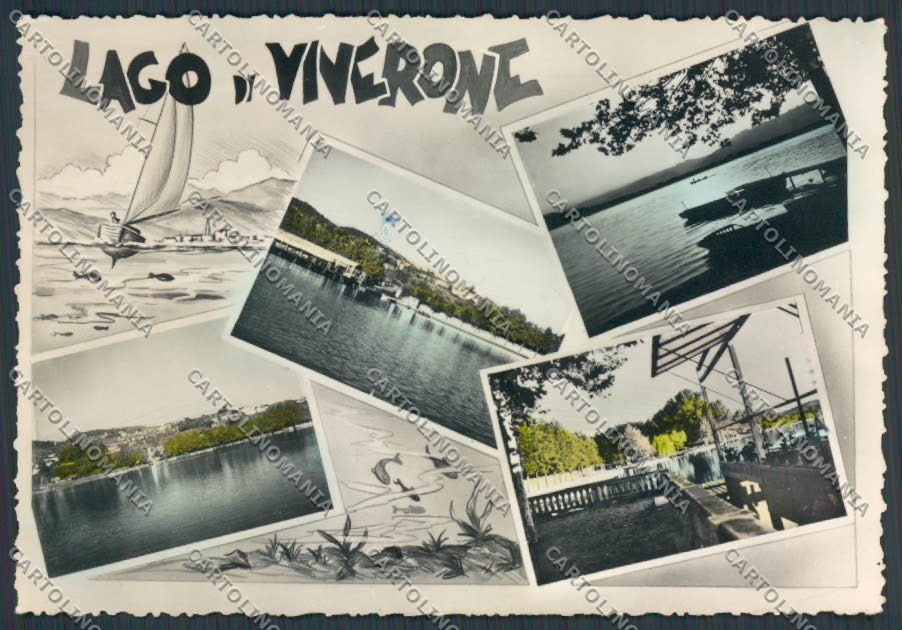 Biella Lago di Viverone Vedutine foto FG cartolina BB3105 – fronte