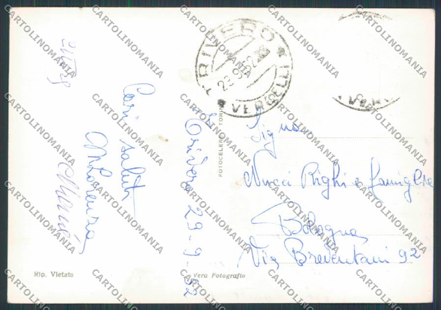 Biella Trivero Casa Alpina Monte Rubello foto FG cartolina BB3106 – retro