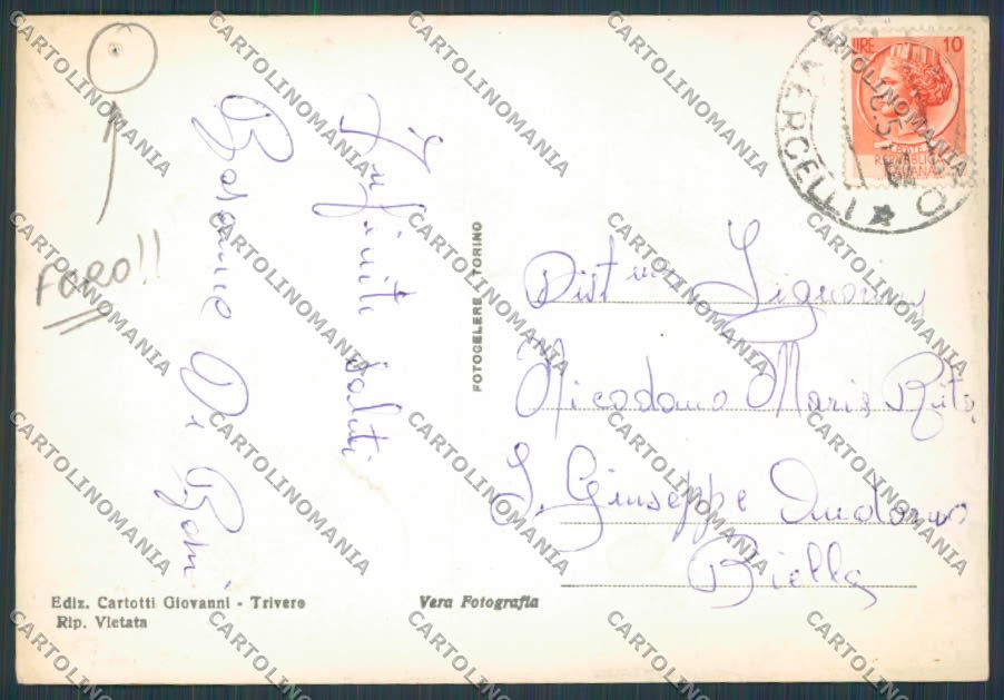 Biella Trivero Casa di Riposo Zegna FORO foto FG cartolina BB3107 – retro
