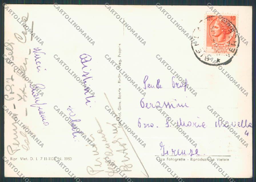 Biella Oropa Santuario Madonna Bruna Camerata foto FG cartolina BB3109 – retro