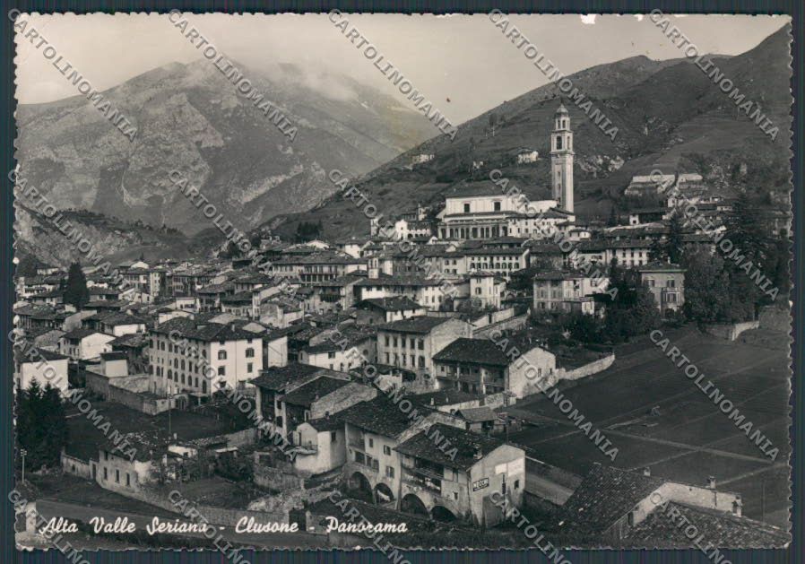 Bergamo Clusone Panorama foto FG cartolina BB3114 – fronte