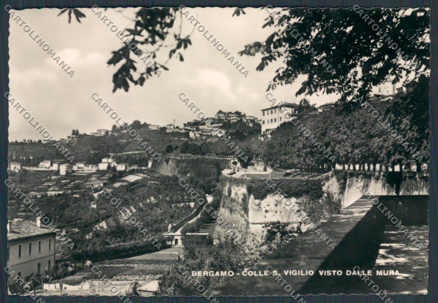 Bergamo Città Colle San Vigilio foto FG cartolina BB3124 – fronte