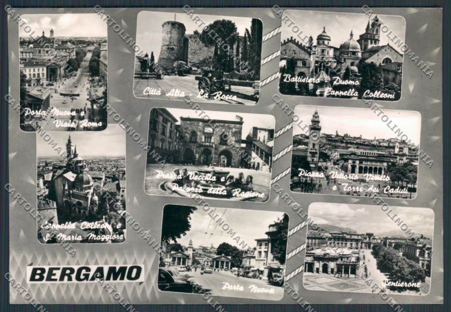 Bergamo Città Vedutine foto FG cartolina BB3126 – fronte