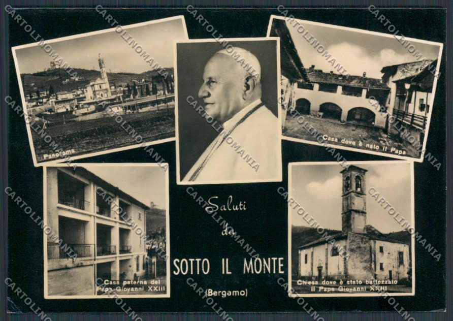 Bergamo Sotto il Monte Papa Giovanni XXIII foto FG cartolina BB3133 – fronte