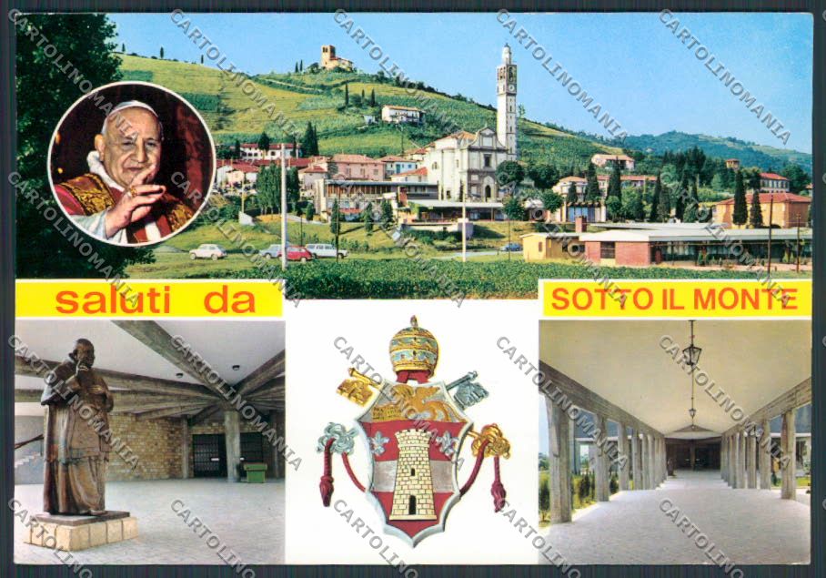 Bergamo Sotto il Monte Papa Giovanni XXIII foto FG cartolina BB3135 – fronte