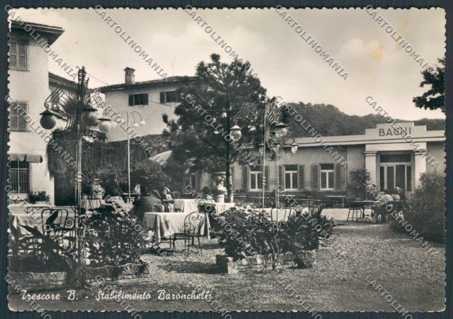 Bergamo Trescore Stabilimento Baronchelli foto FG cartolina BB3136 – fronte