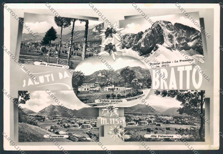 Bergamo Bratto saluti da Presolana foto FG cartolina BB3147 – fronte