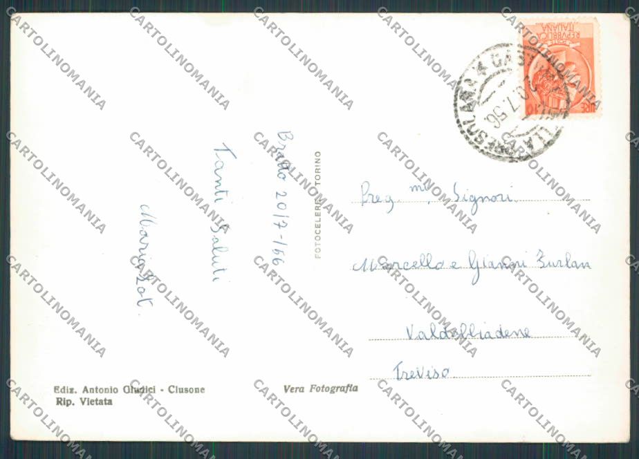 Bergamo Bratto saluti da Presolana foto FG cartolina BB3147 – retro