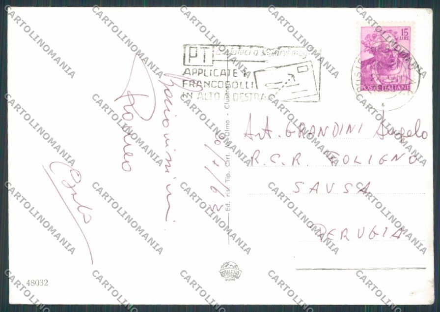 Bergamo Bratto Dorga Vedutine saluti da foto FG cartolina BB3149 – retro