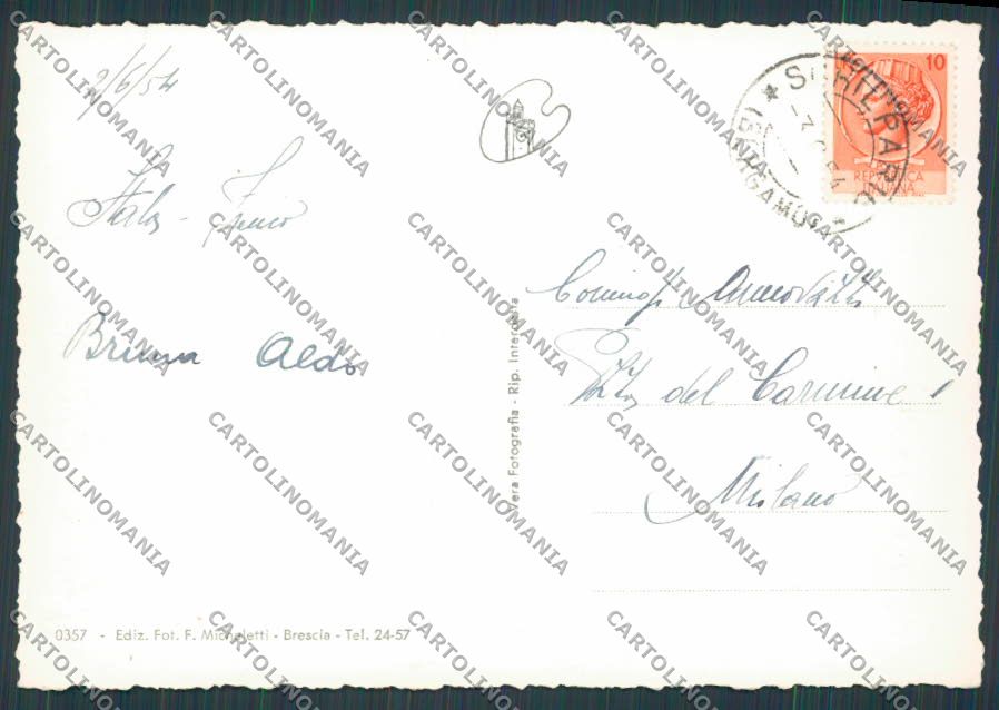 Bergamo Schilpario Strada del Vivione foto FG cartolina BB3151 – retro