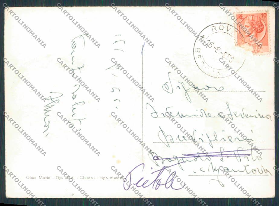 Bergamo Rovetta Presolana foto FG cartolina BB3166 – retro