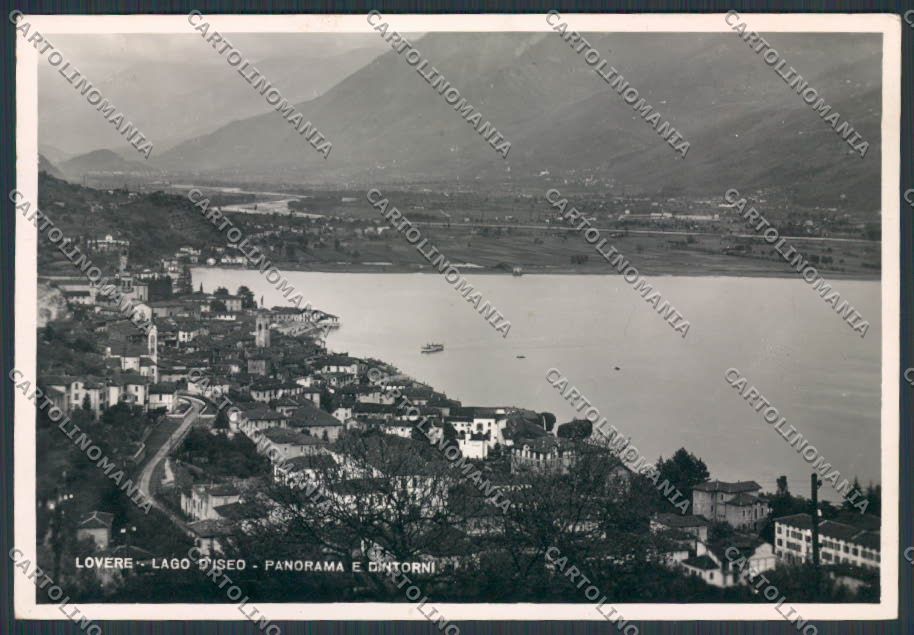 Bergamo Lago d'Iseo Lovere Panorama foto FG cartolina BB3177 – fronte