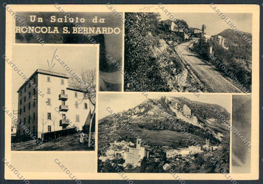 Bergamo Roncola San Bernardo saluti da Panorama FG cartolina BB3191 – fronte