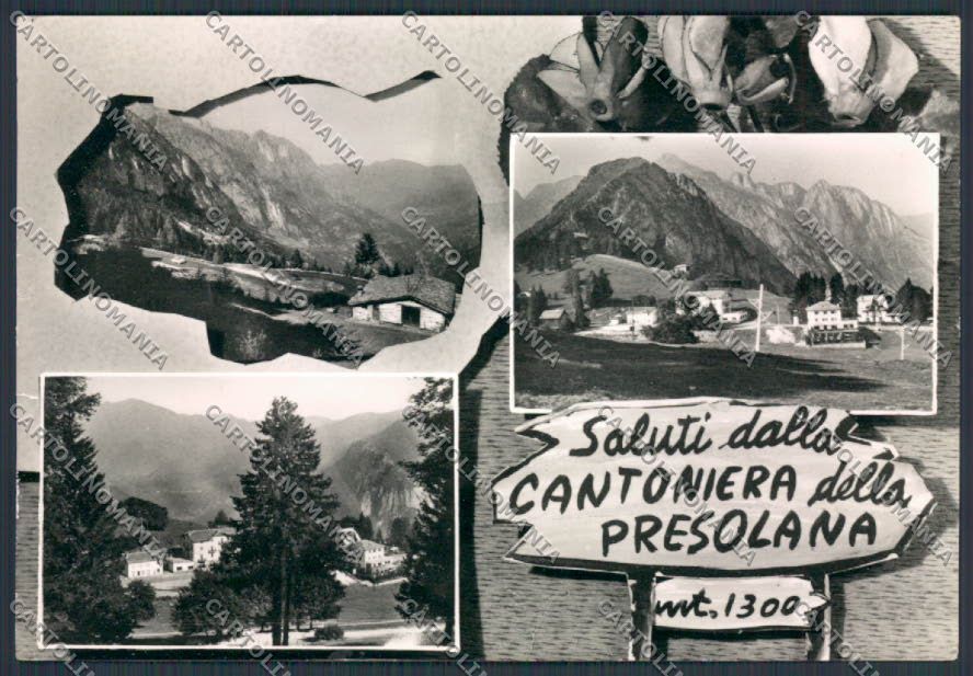 Bergamo Cantoniera Presolana saluti da STRAPPO foto FG cartolina BB3217 – fronte