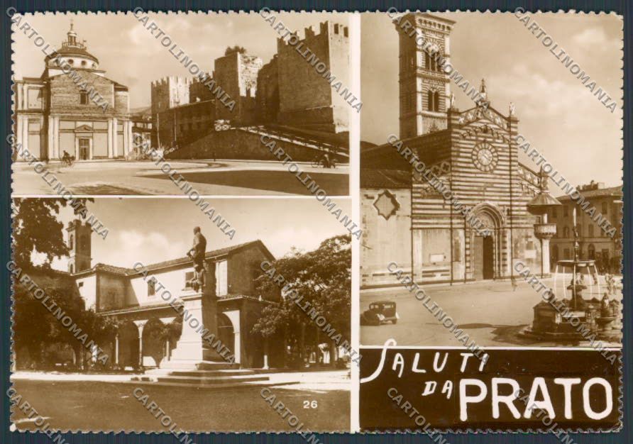 Prato Città Duomo saluti da foto FG cartolina BB3221 – fronte