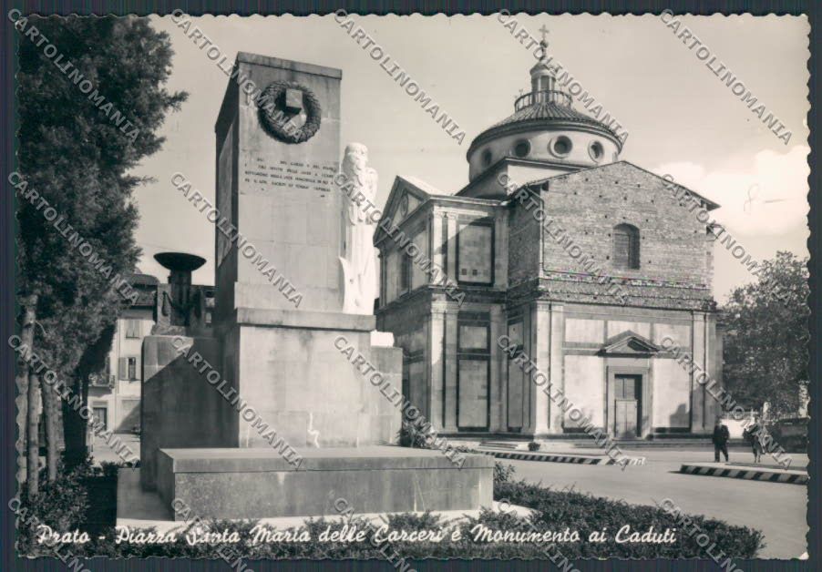 Prato Città Piazza Santa Maria delle Carceri foto FG cartolina BB3237 – fronte