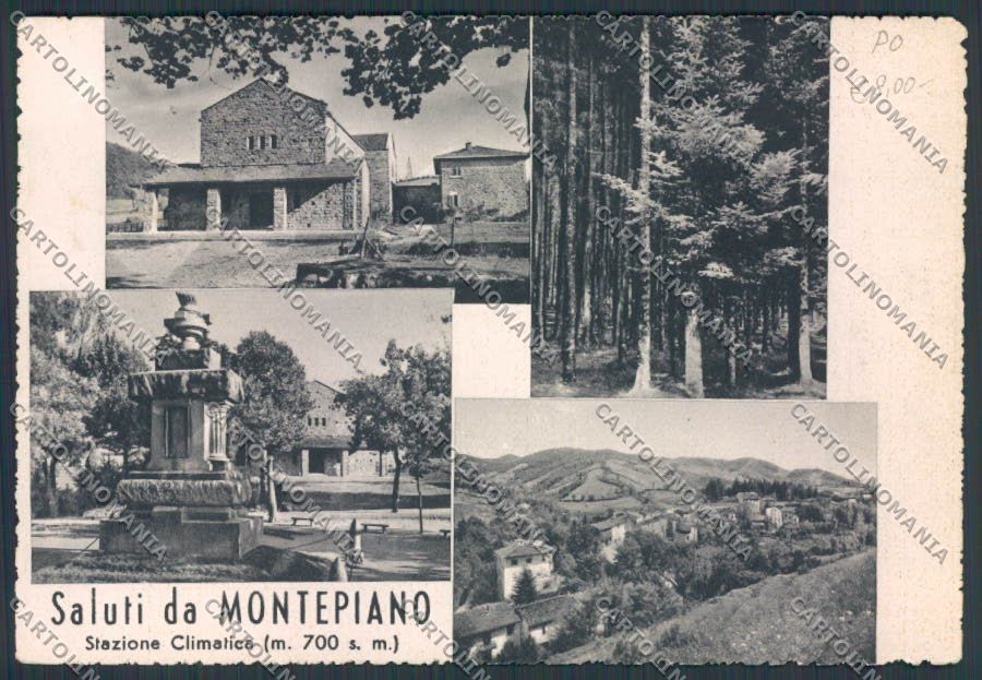 Prato Montepiano saluti da Vedutine FG cartolina BB3250 – fronte