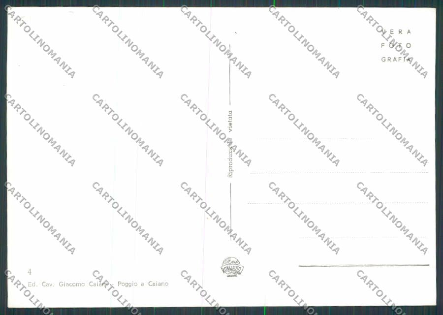 Prato Poggio a Caiano Villa Medicea foto FG cartolina BB3270 – retro