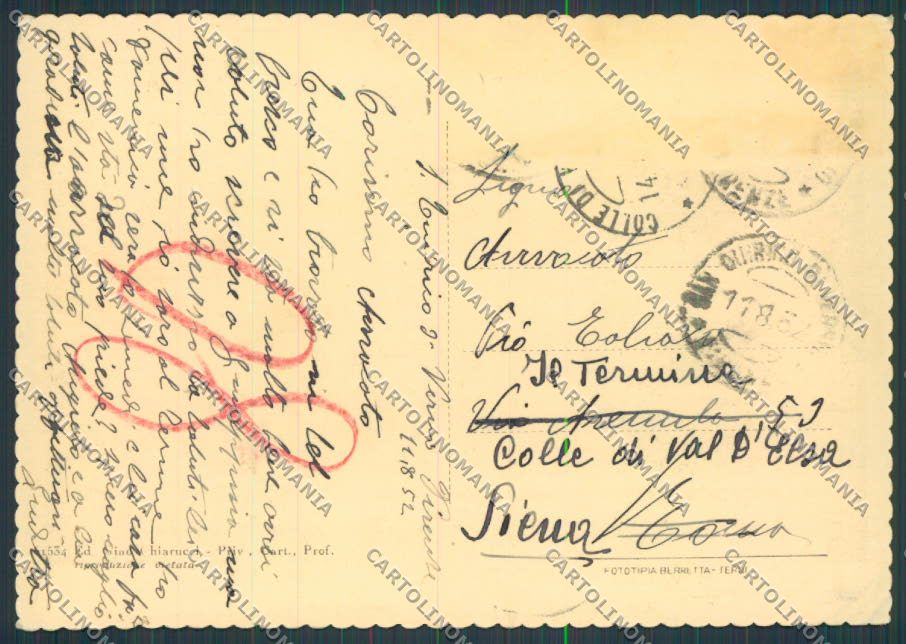 Prato San Quirico di Vernia la Rocca FG cartolina BB3281 – retro