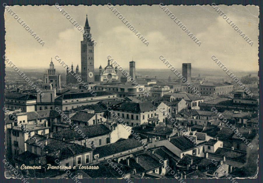 Cremona Città PIEGHINE FG cartolina BB3286 – fronte