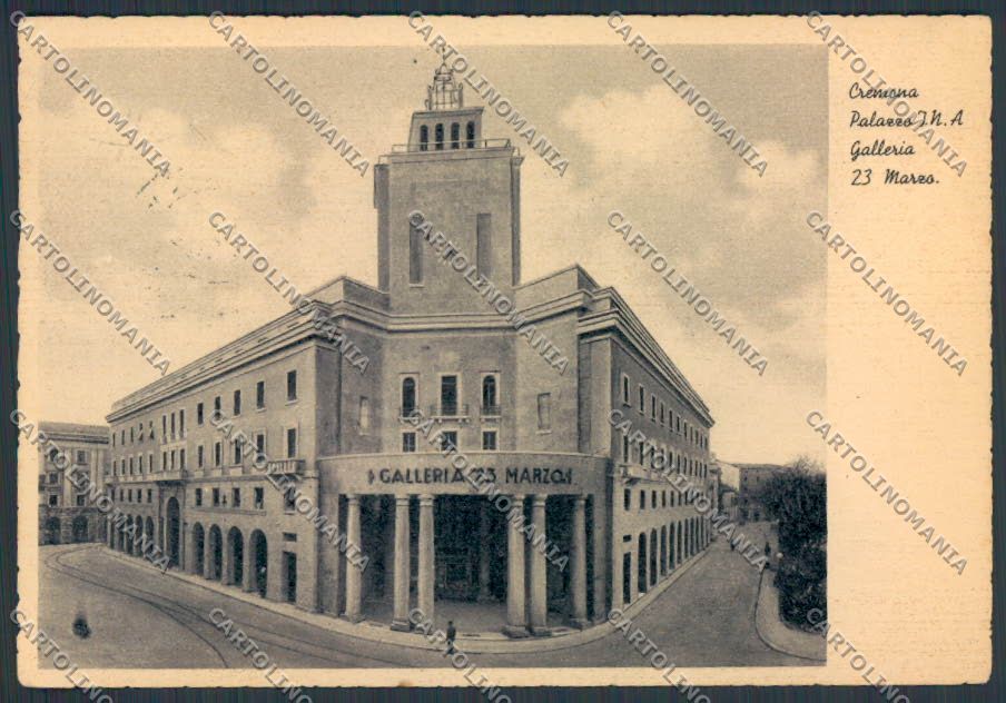 Cremona Città Galleria Fascismo FG cartolina BB3299 – fronte