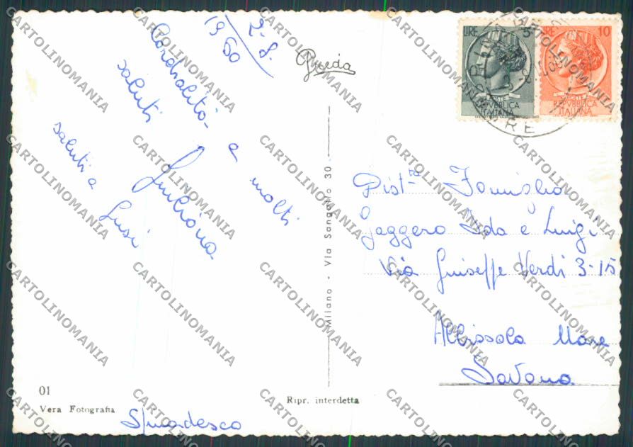 Cremona Città Vedutine saluti da foto FG cartolina BB3324 – retro