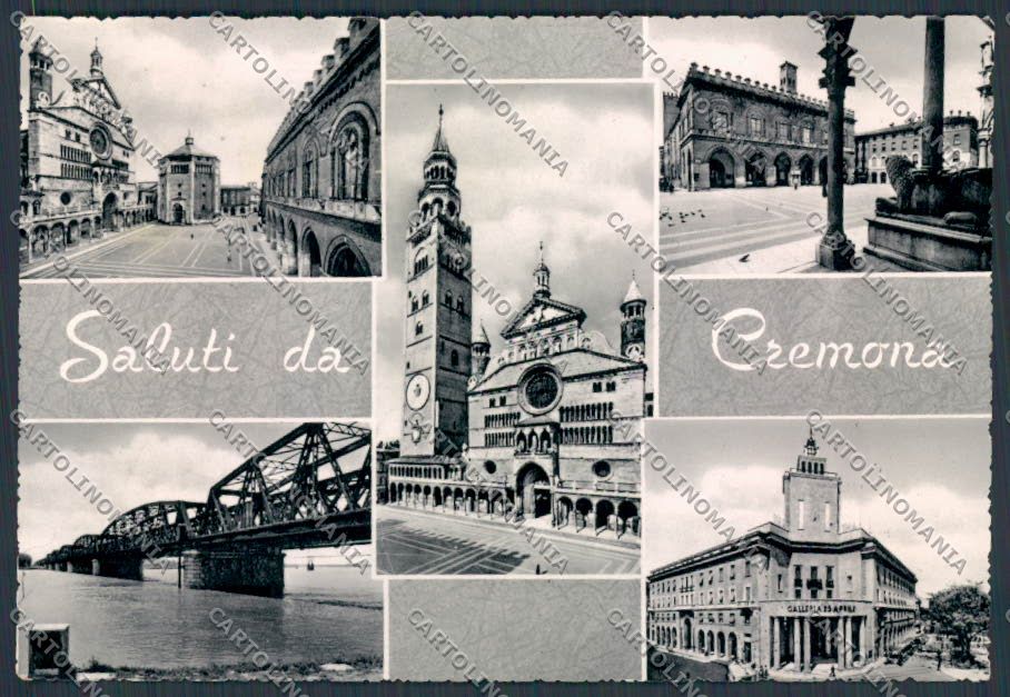 Cremona Città Vedutine saluti da foto FG cartolina BB3325 – fronte