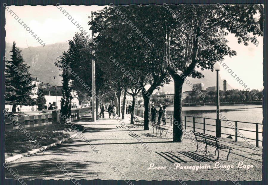 Lecco Città Passeggiata Lungo Lago foto FG cartolina BB3350 – fronte