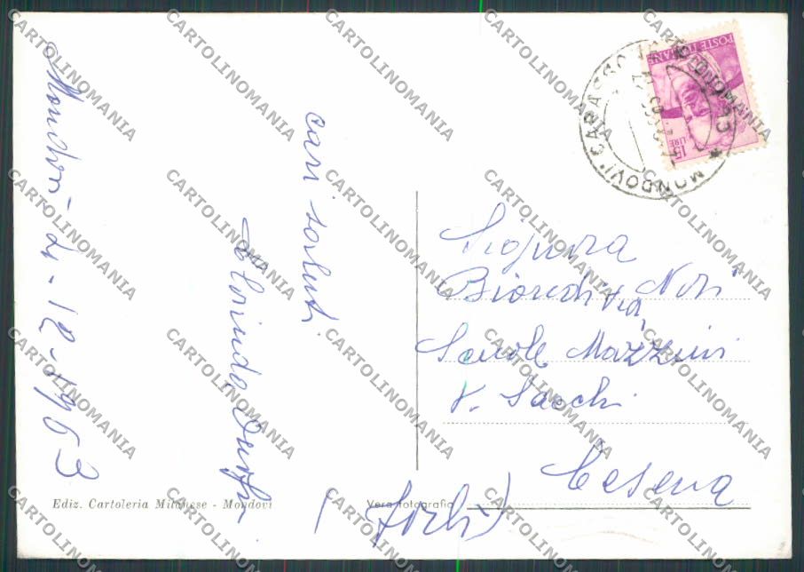 Cuneo Mondovì Panorama foto FG cartolina BB3370 – retro