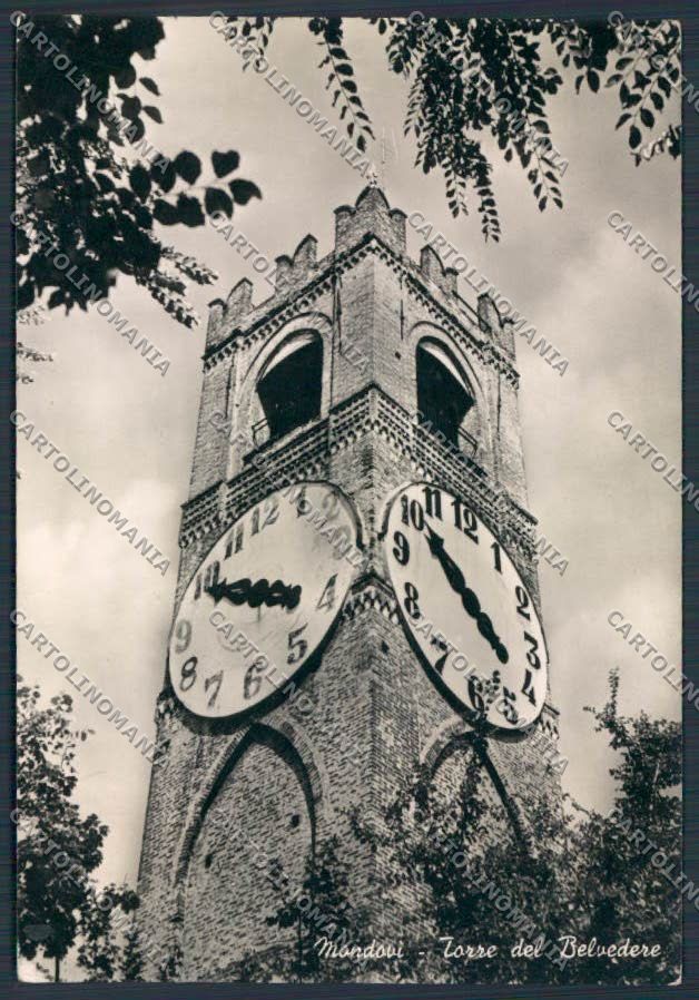 Cuneo Mondovì Torre Belvedere foto FG cartolina BB3371 – fronte