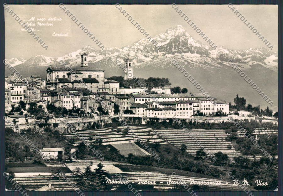 Cuneo Mondovì Panorama Carducci foto FG cartolina BB3372 – fronte