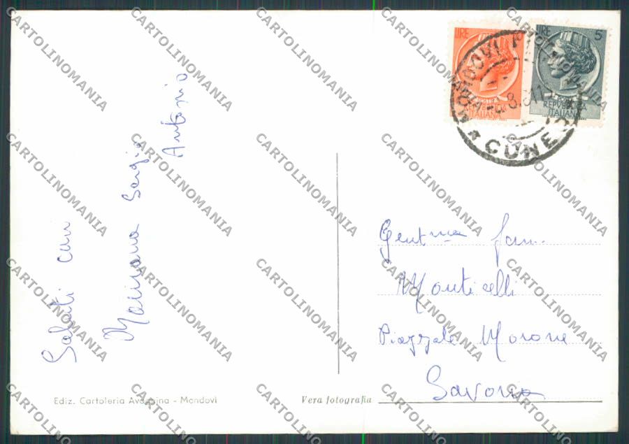 Cuneo Mondovì Panorama Carducci foto FG cartolina BB3372 – retro