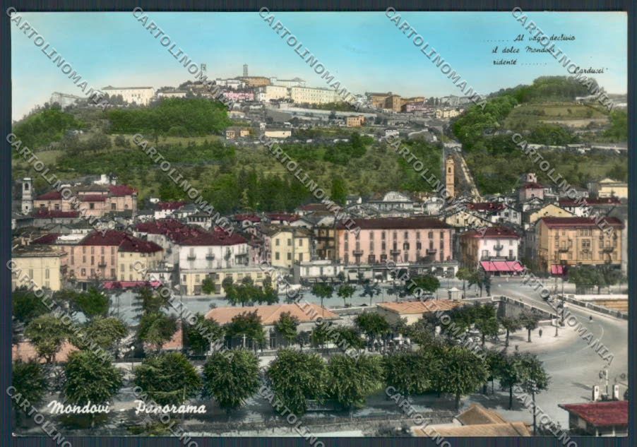 Cuneo Mondovì Panorama foto FG cartolina BB3374 – fronte