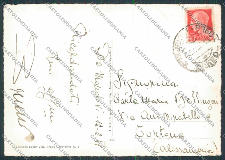 Cuneo Mondovì PIEGHE foto FG cartolina BB3375 – retro