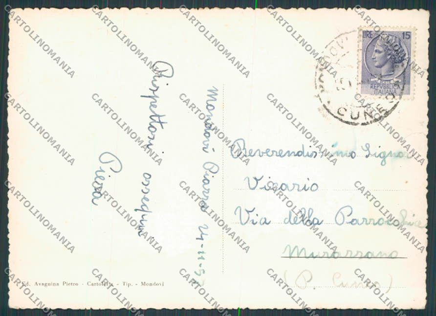 Cuneo Mondovì Panorama Ellero foto FG cartolina BB3384 – retro