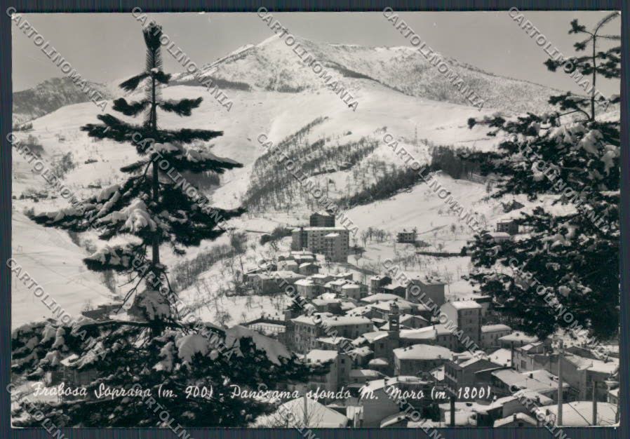 Cuneo Frabosa Soprana Panorama Nevicata foto FG cartolina BB3391 – fronte