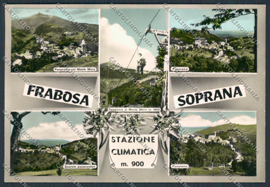 Cuneo Frabosa Soprana Seggiovia Monte Moro foto FG cartolina BB3394 – fronte