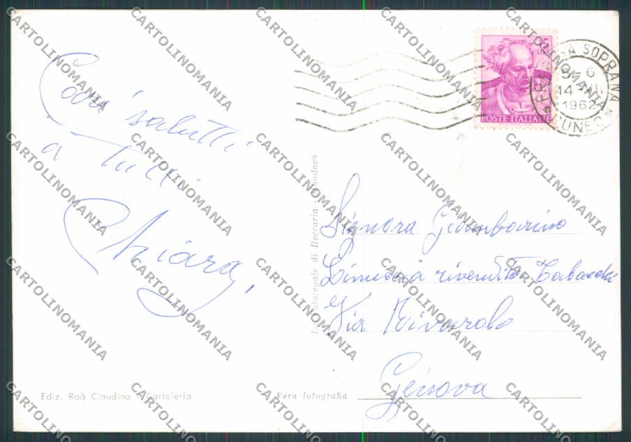 Cuneo Frabosa Soprana Panorama da San Carlo foto FG cartolina BB3398 – retro
