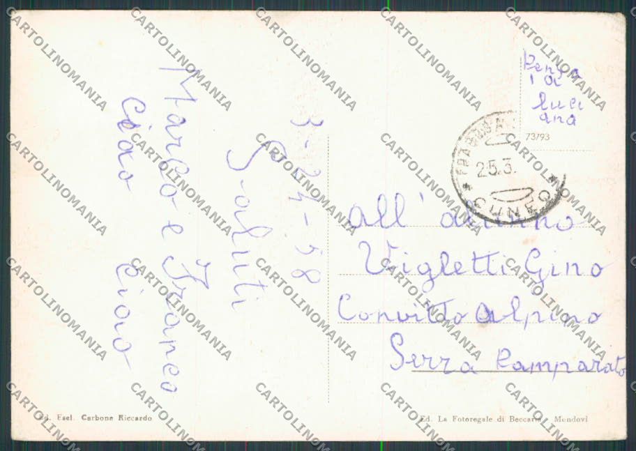 Cuneo Frabosa Soprana Panorama foto FG cartolina BB3401 – retro
