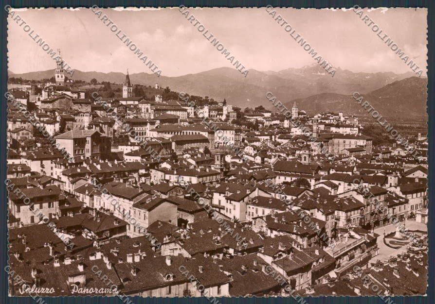 Cuneo Saluzzo Panorama foto FG cartolina BB3409 – fronte