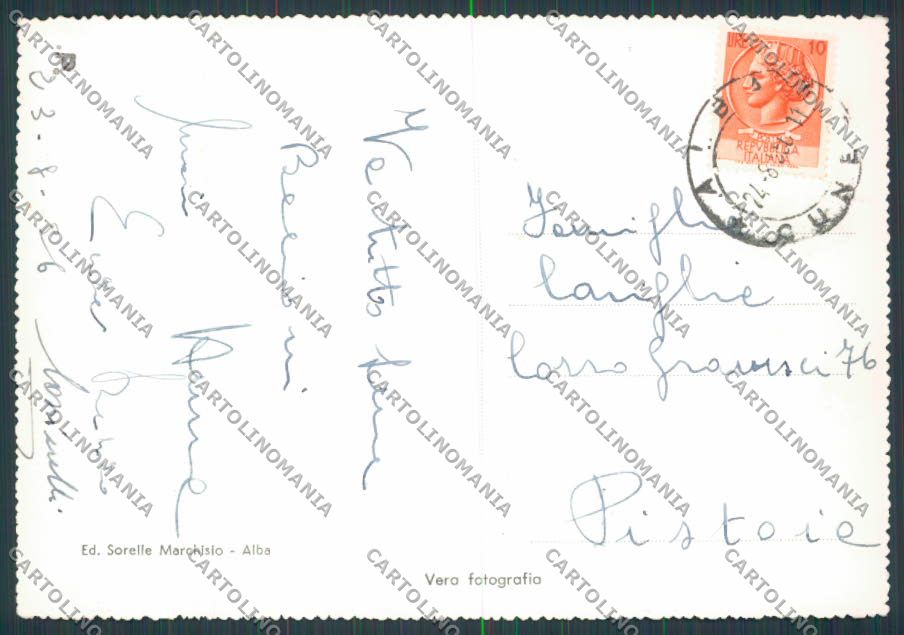 Cuneo Alba Santuario Madonna della Moretta foto FG cartolina BB3421 – retro