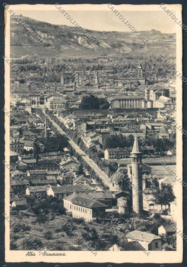 Cuneo Alba Panorama FG cartolina BB3423 – fronte