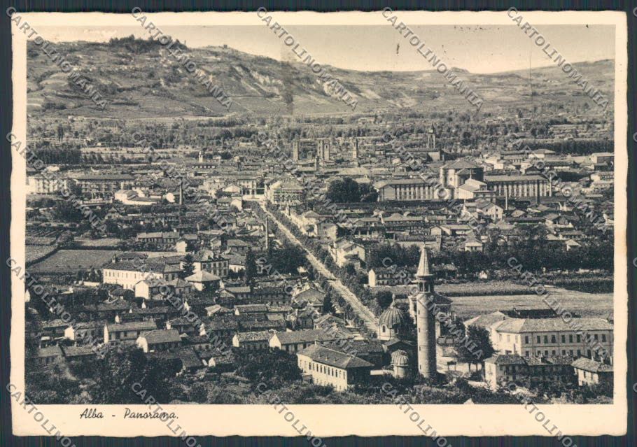 Cuneo Alba Panorama FG cartolina BB3424 – fronte