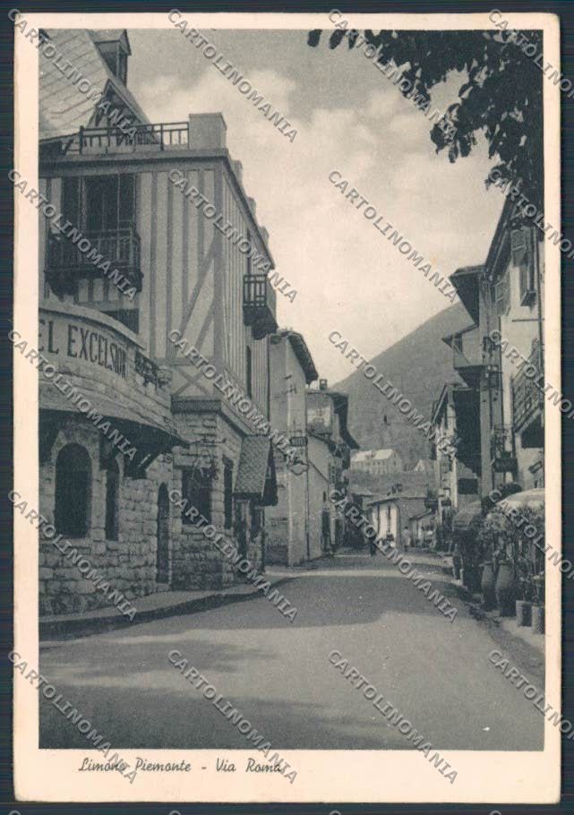 Cuneo Limone Piemonte Via Roma FG cartolina BB3437 – fronte