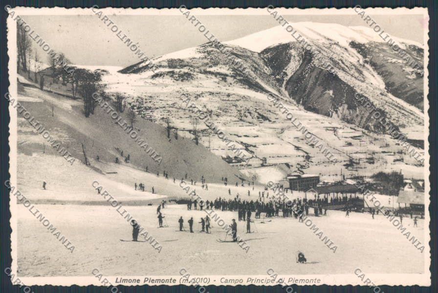 Cuneo Limone Piemonte Campo Principe di Sci FG cartolina BB3439 – fronte
